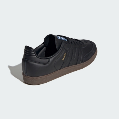 adidas Samba OG Shoes - Core Black / Core Black / Gum - View 6