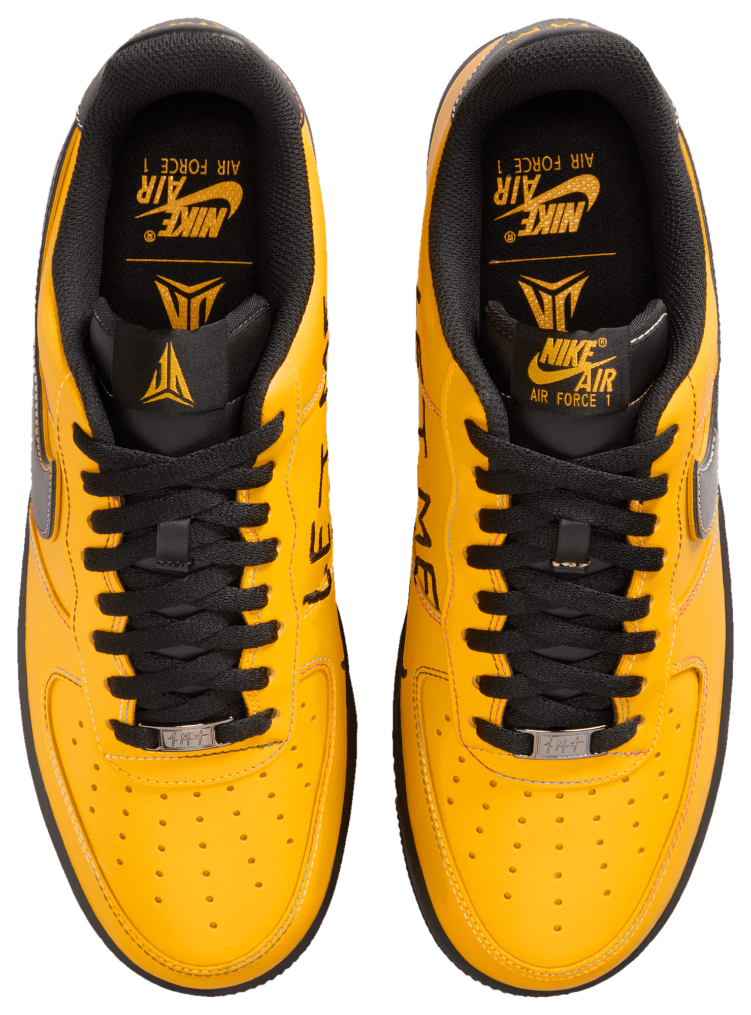 Nike Air Force 1 '07 JA - Sundial/Black/Cobalt Bliss - Image 4