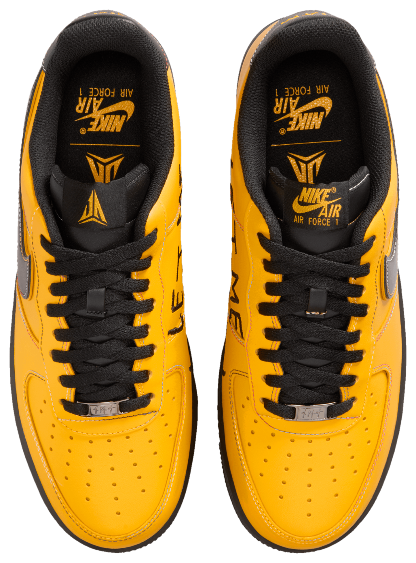 Nike Air Force 1 '07 JA - Sundial/Black/Cobalt Bliss - Image 4