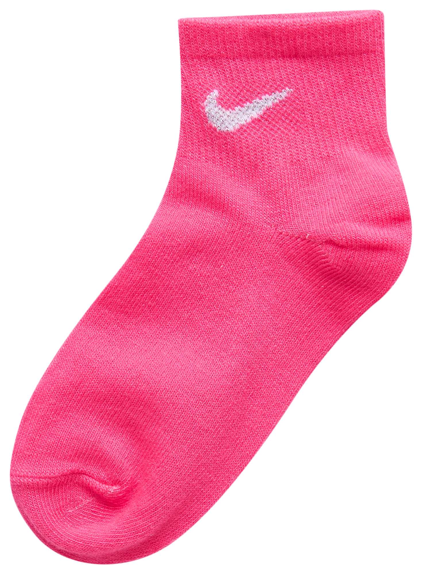 Nike Metallic Crew Socks 6 Pack 童款 - Pink/White - Image 3
