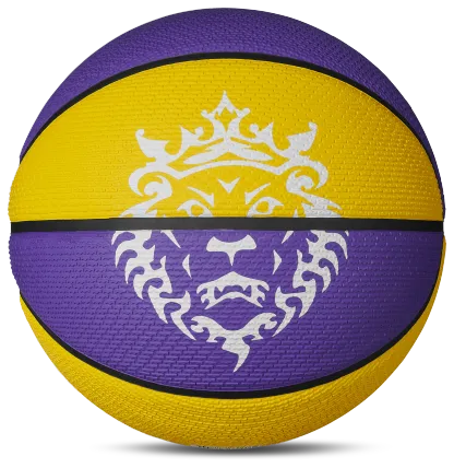 Nike Lebron Playground Basketball - Court Purple/Amarillo/Black - Image 2