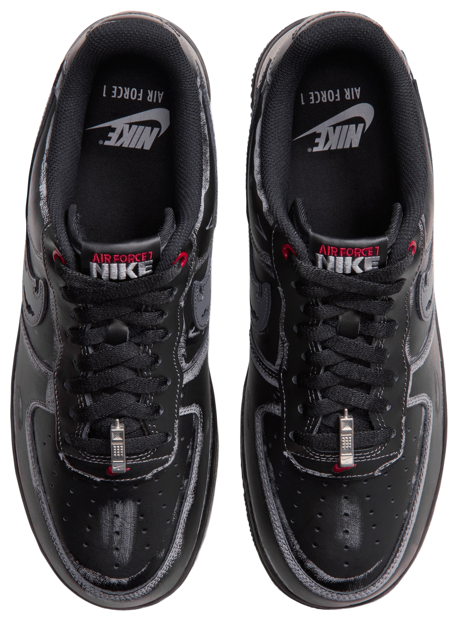Nike Air Force 1 Low LE - Black/Gym Red/Summit White - Image 4