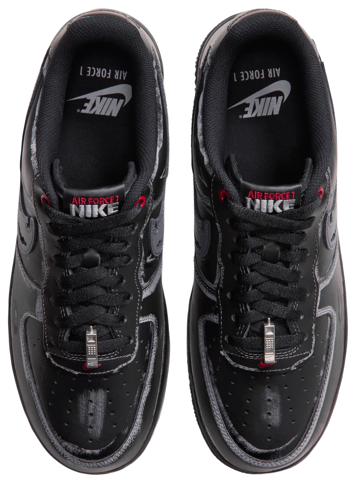Nike Air Force 1 Low LE - Black/Gym Red/Summit White - Image 4