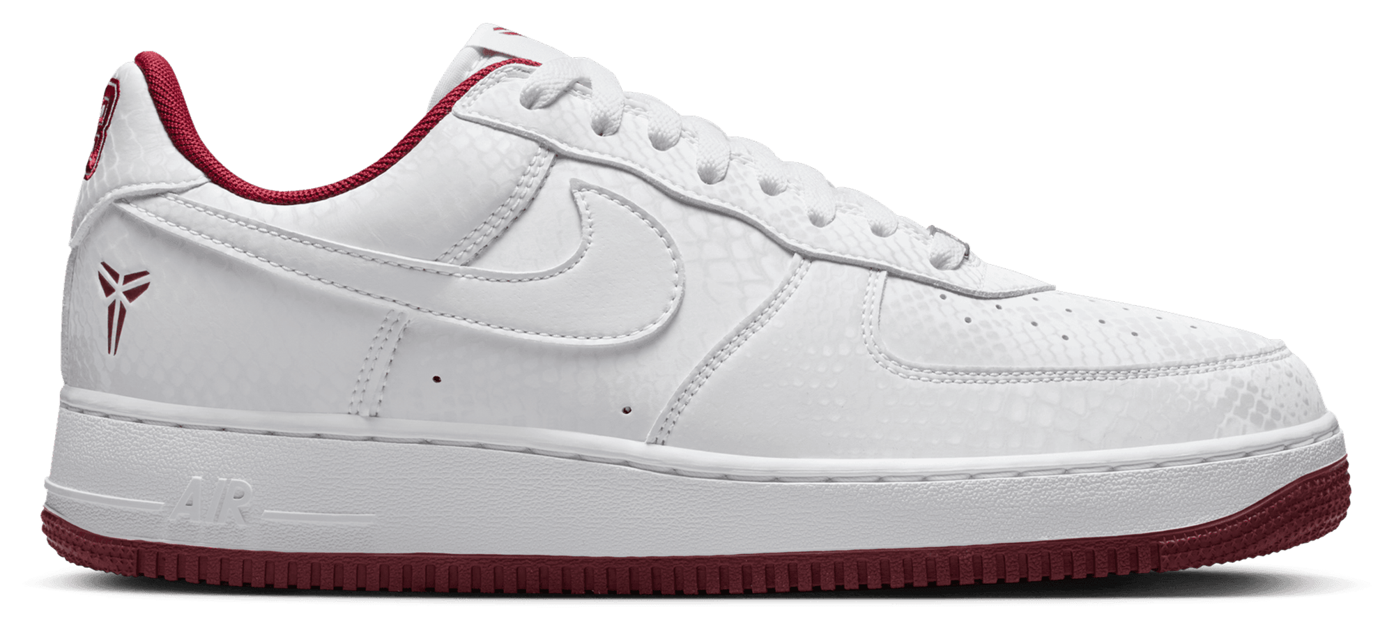 Nike Kobe Air Force 1 Low - Team Red/White - Image 1
