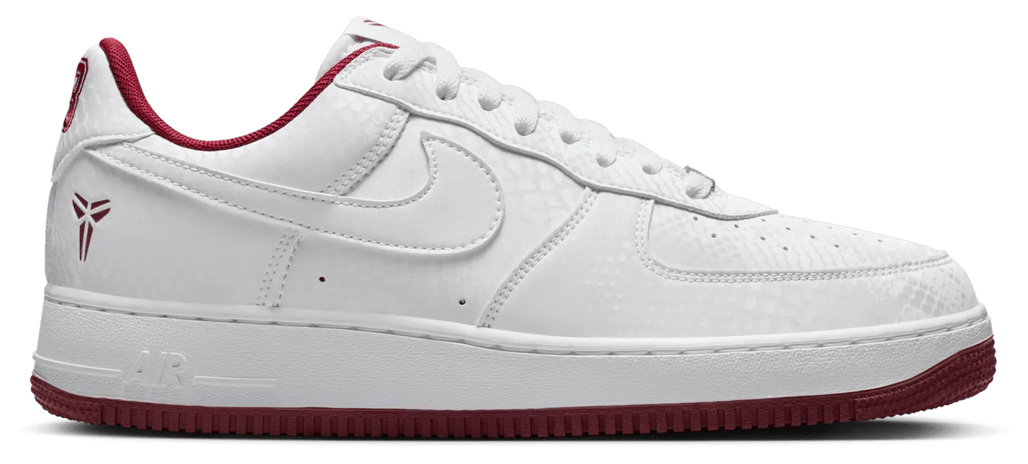 Nike Kobe Air Force 1 Low - Team Red/White - Image 1