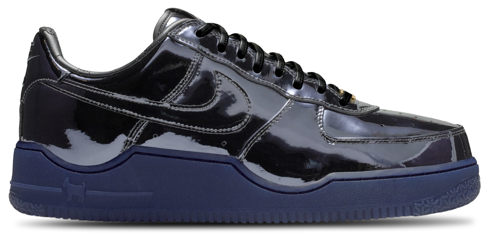 Nike Air Force 1 Low '07 - Black/Black/Gold - Image 1