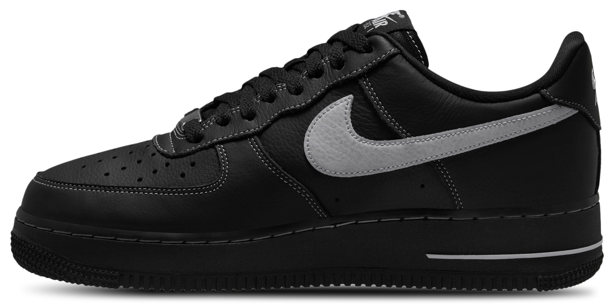 Nike Air Force 1 '07 LV8 - Black/Wolf Grey - Image 2