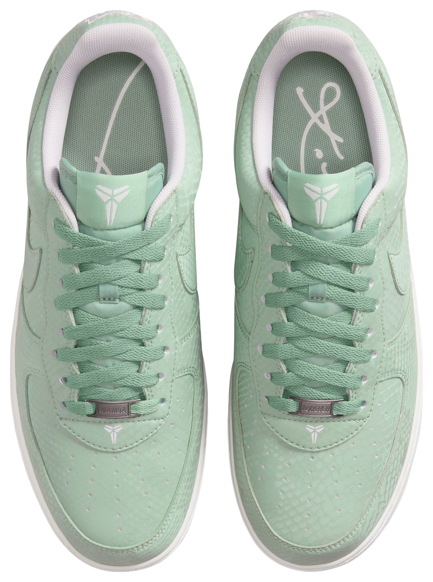 Nike Kobe Air Force 1 Low - Summit White/Teal - Image 4