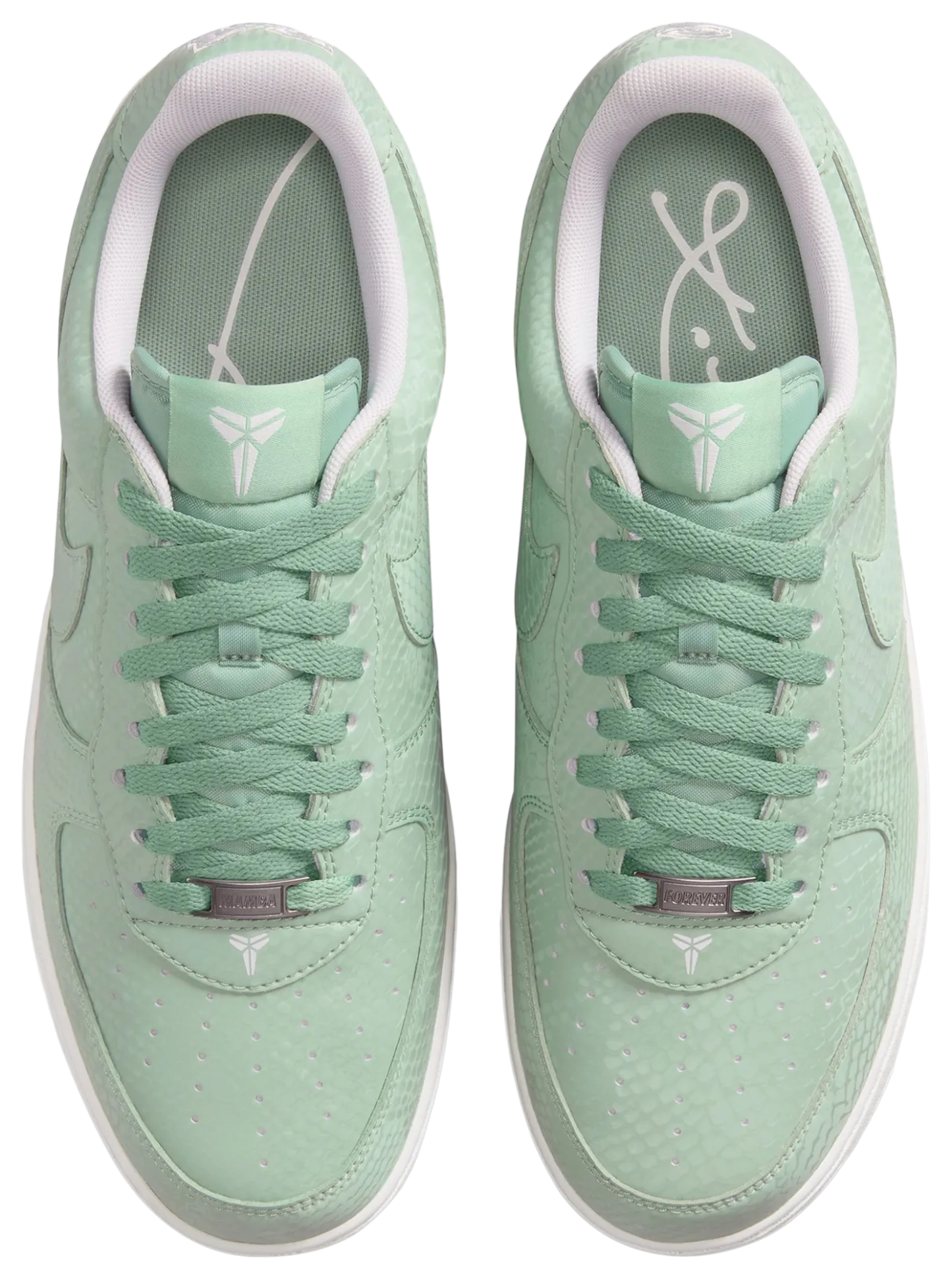 Nike Kobe Air Force 1 Low - Summit White/Teal - Image 4