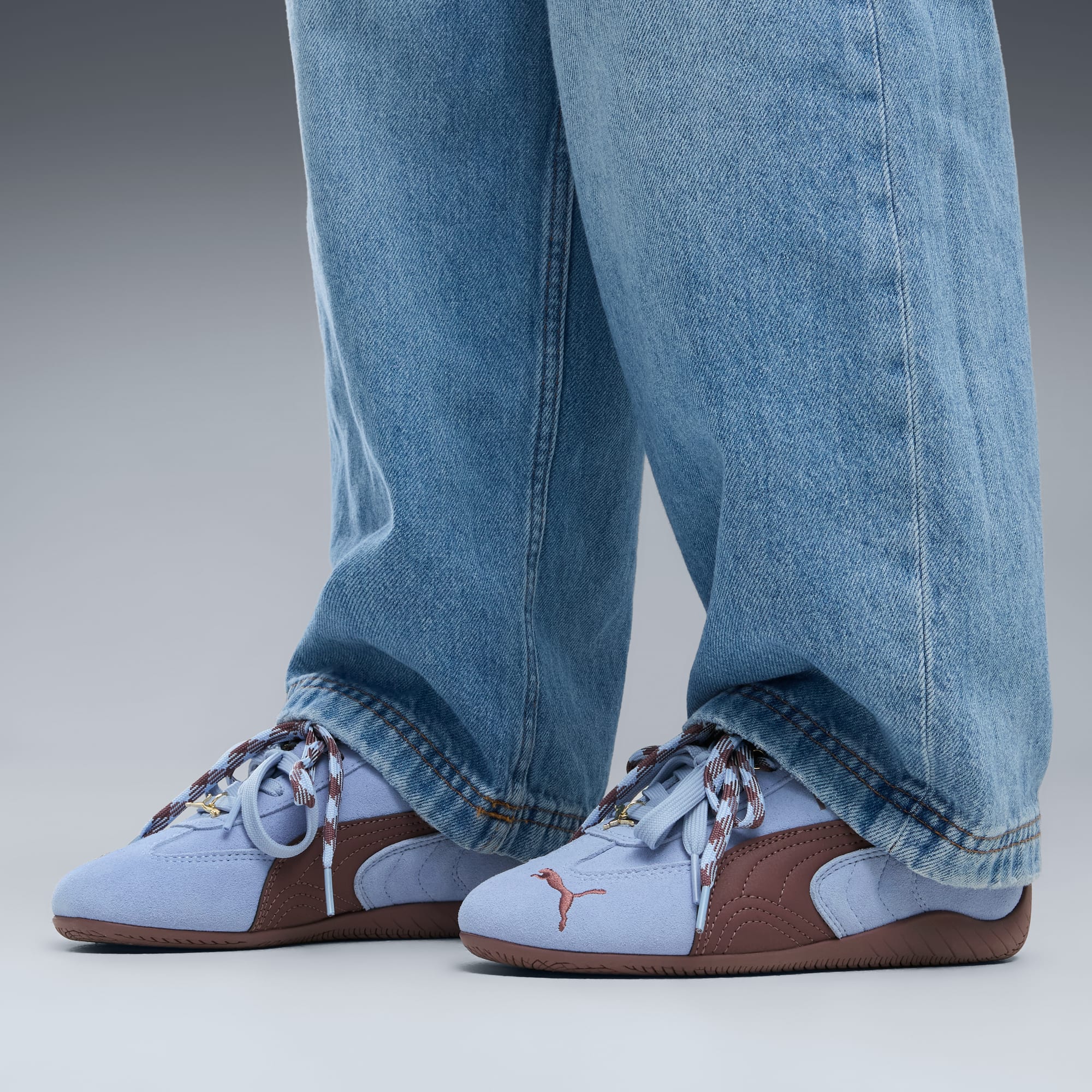 Speedcat Charmies Big Kids' Sneakers - Chambray Blue-Rich Cocoa - 2