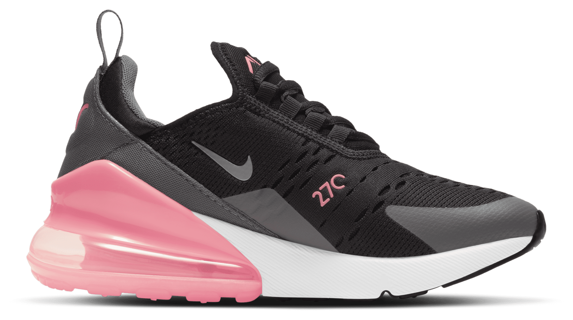 Nike Air Max 270 童款 - Black/Metallic Silver/Smoke Grey - Image 1