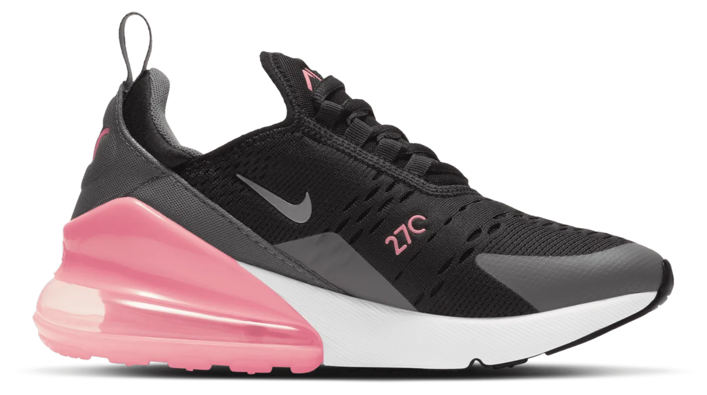 Nike Air Max 270 童款 - Black/Metallic Silver/Smoke Grey - Image 1