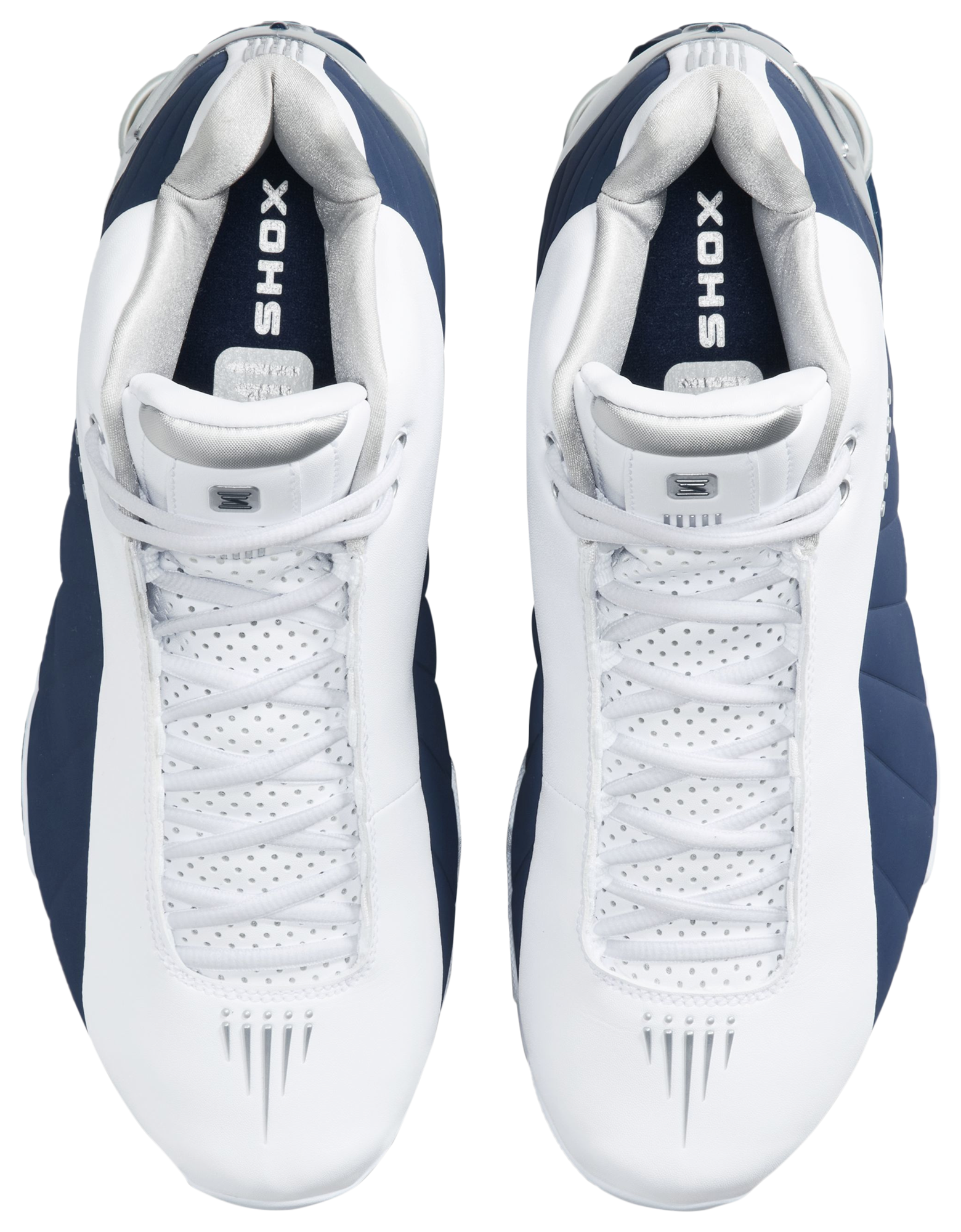 Nike Shox BB4 - Midnight Navy/Metallic Silver/White - Image 4