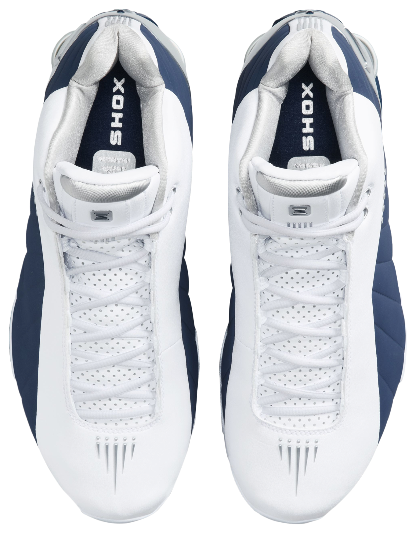 Nike Shox BB4 - Midnight Navy/Metallic Silver/White - Image 4