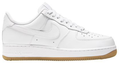 Nike Air Force 1 '07 - Men's - White/White/Brown - Image 1