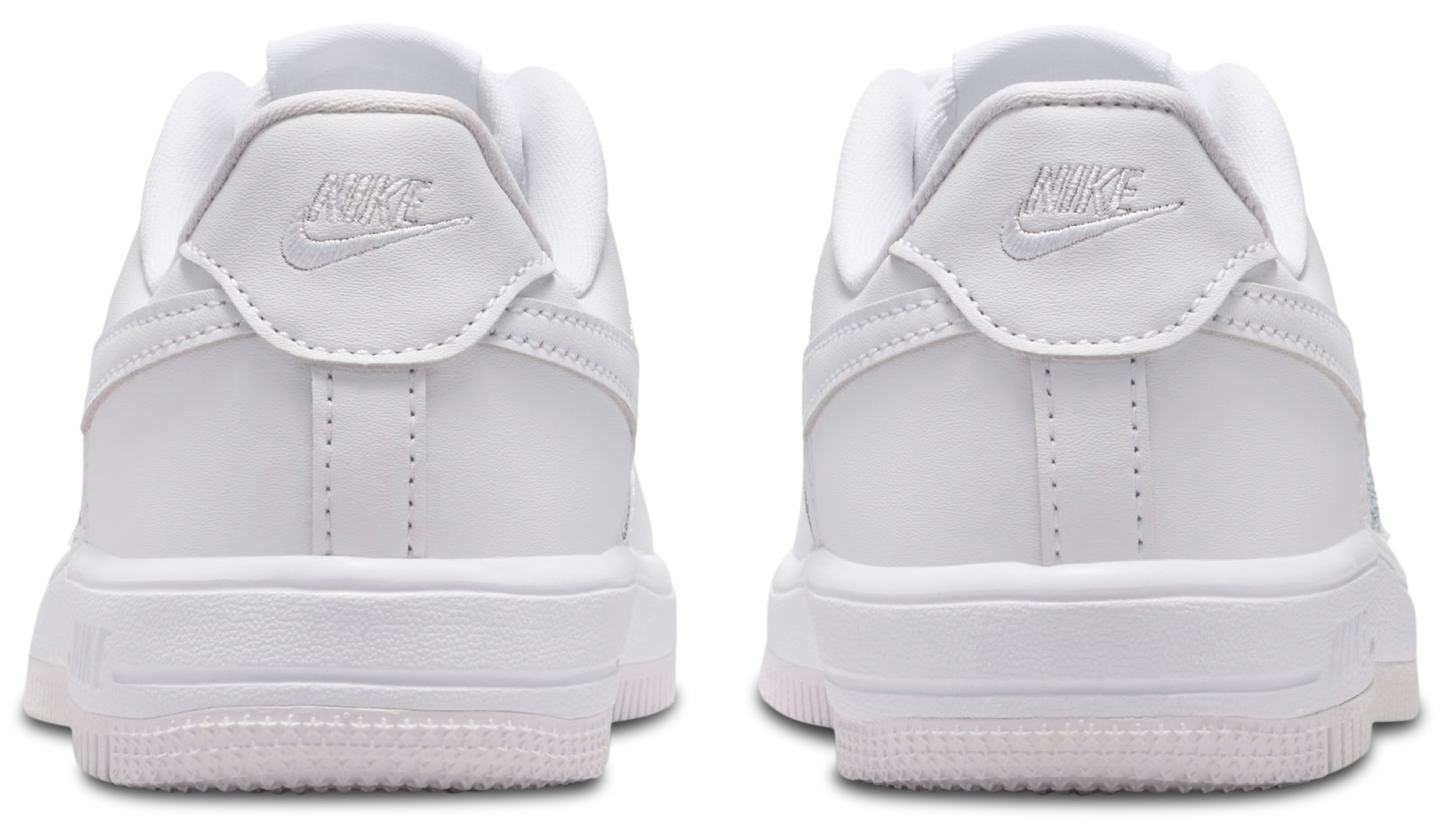 Nike Air Force 1 Low Lace 童款 - White/White - Image 3