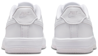 Nike Air Force 1 Low Lace 童款 - White/White - Image 3