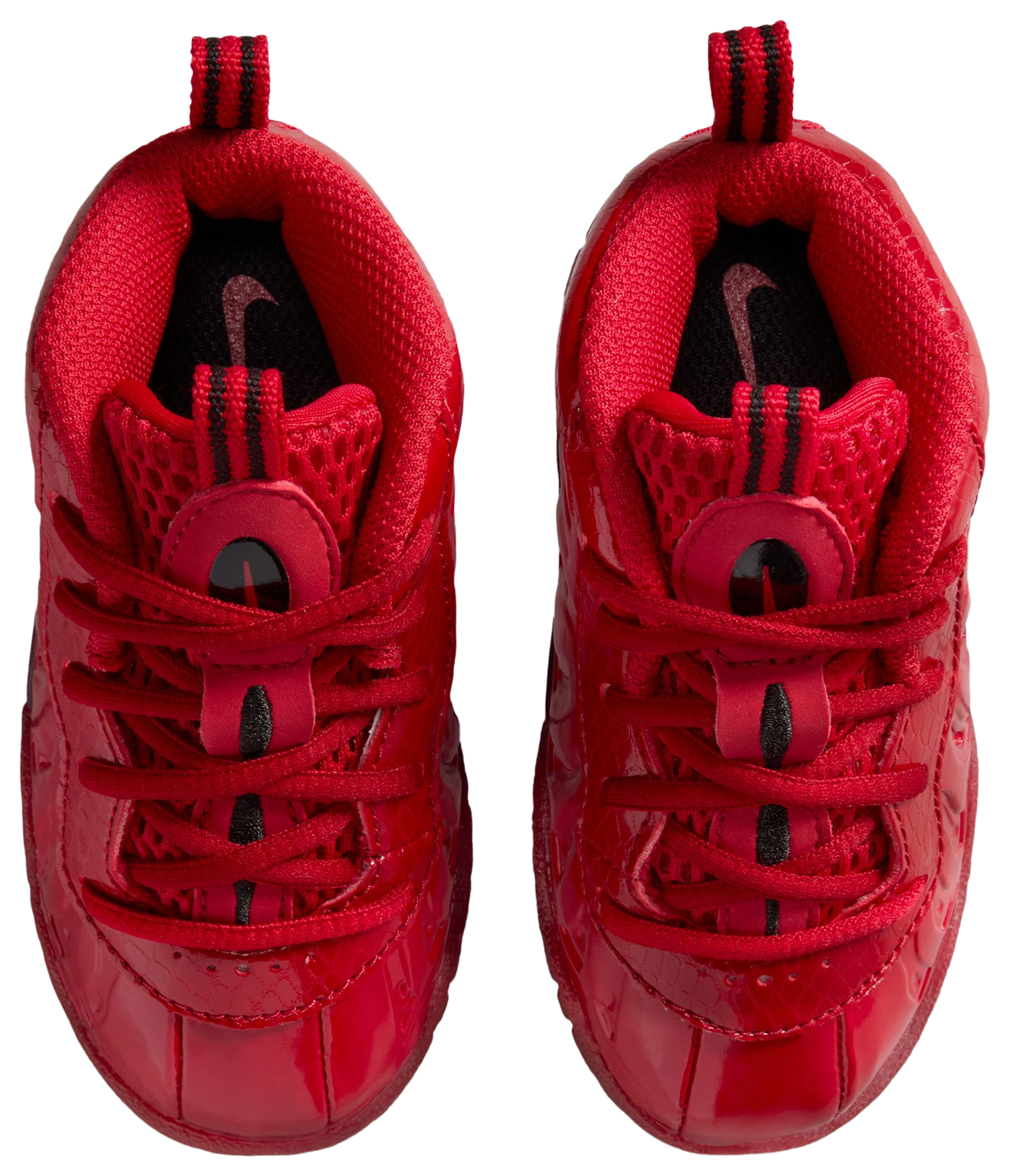 Nike Little Posite Pro 童款 - Black/Picante Red - Image 4