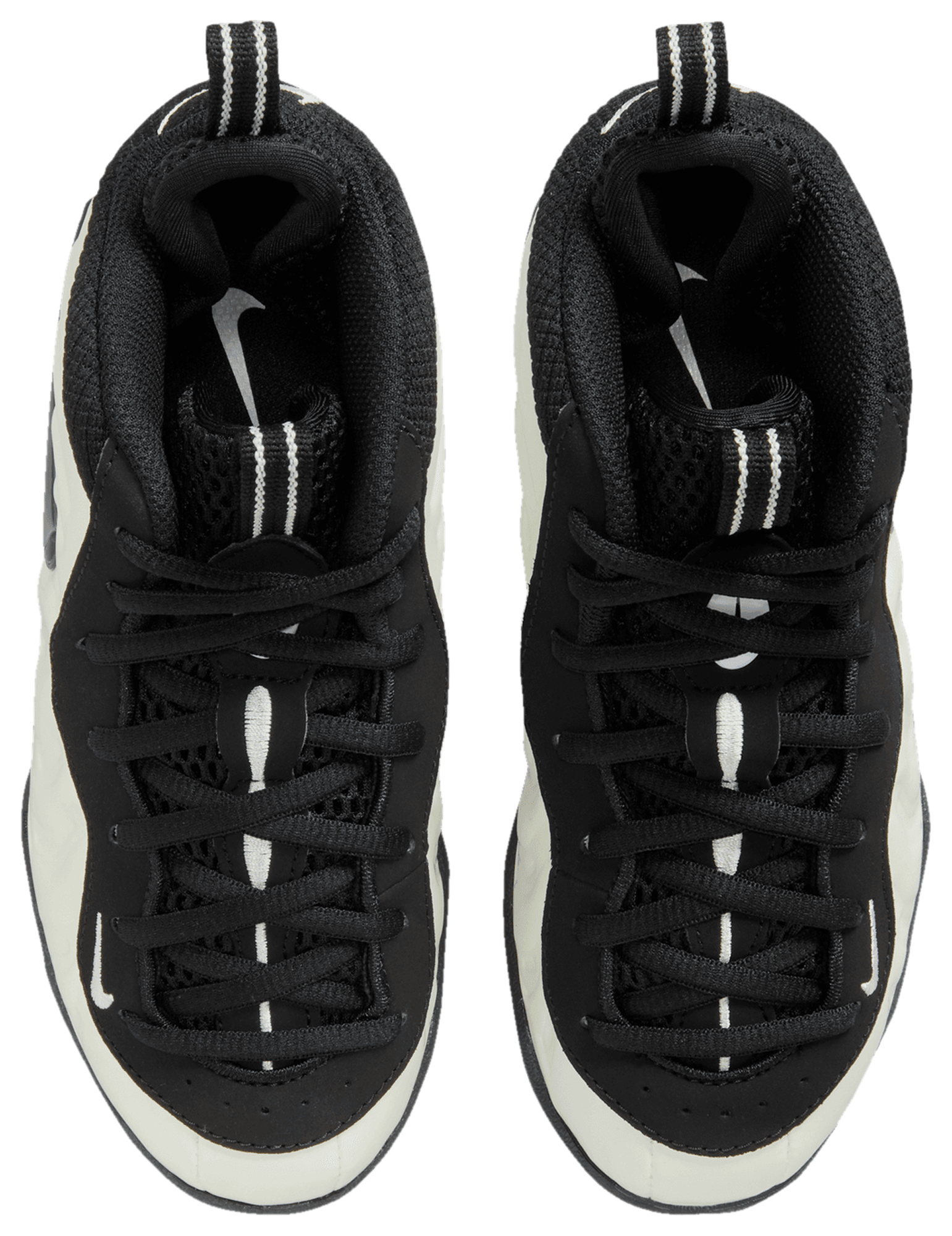 Nike Little Posite Pro 童款 - White/Black/Summit White - Image 4