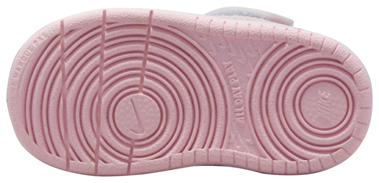 Nike Court Borough Low Recraft 童款 - Pink Foam/White - Image 6