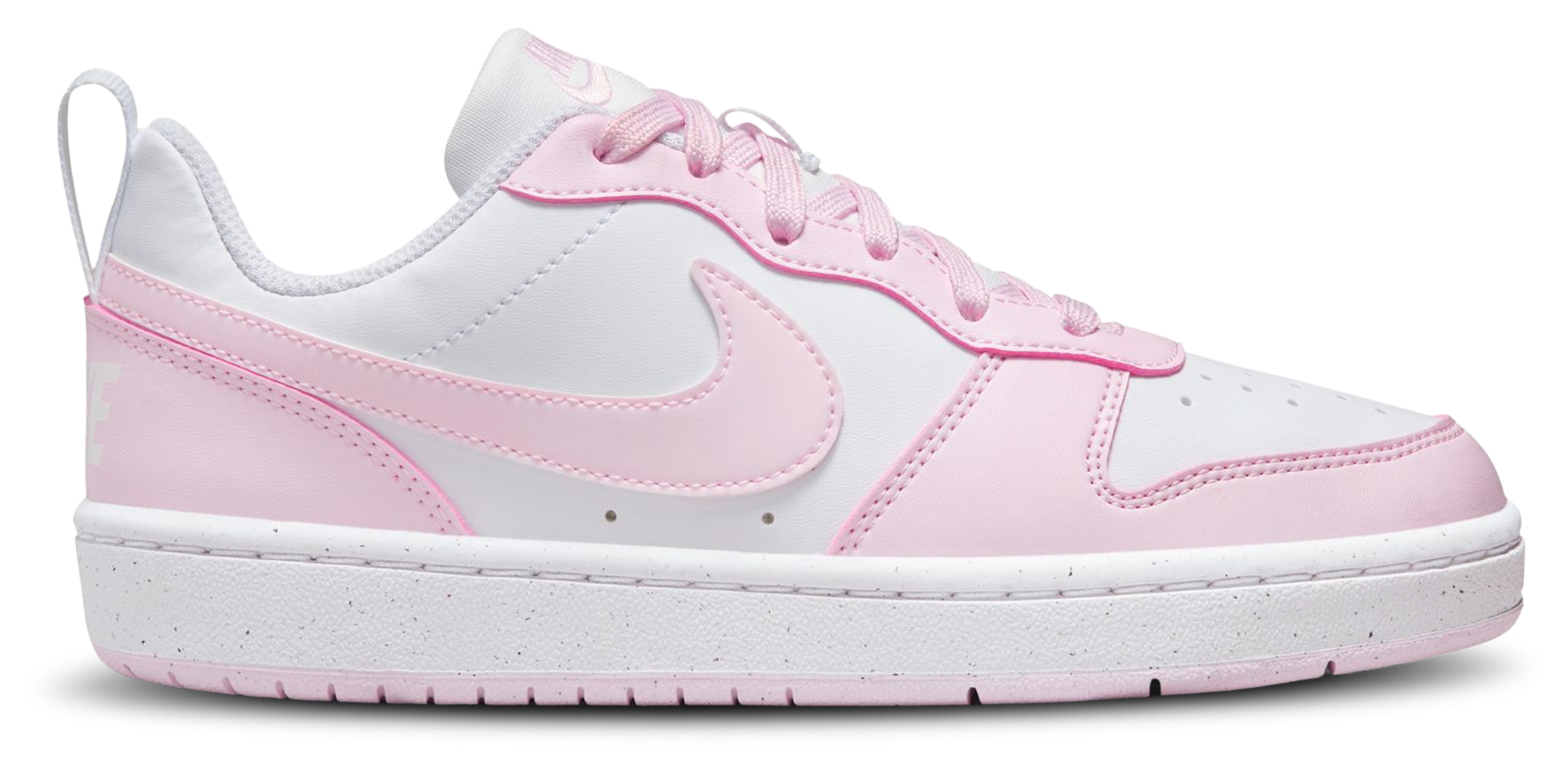 Nike Court Borough Low Recraft 童款 - White/Pink Foam - Image 2