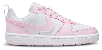 Nike Court Borough Low Recraft 童款 - White/Pink Foam - Image 2