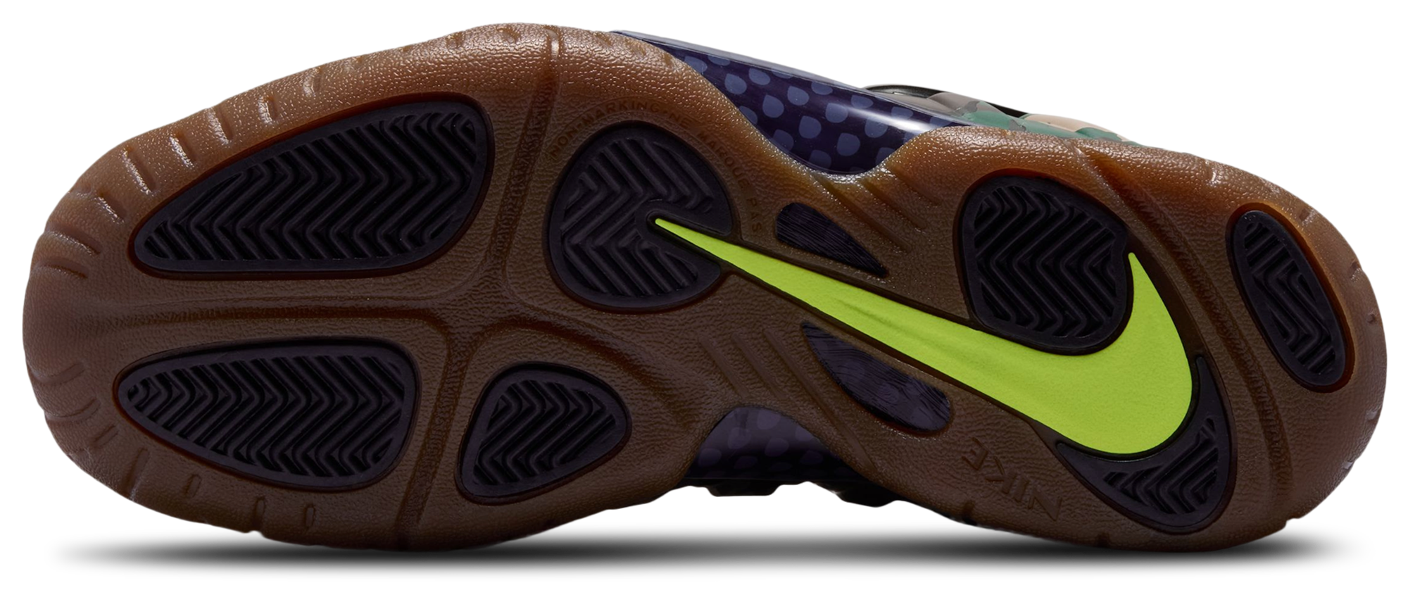 Nike Little Posite Pro 童款 - Black/Green - Image 5