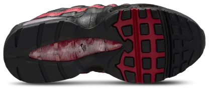 Nike Air Max 95 BB Leather 童款 - Black/Crimson/Wolf Grey - Image 4