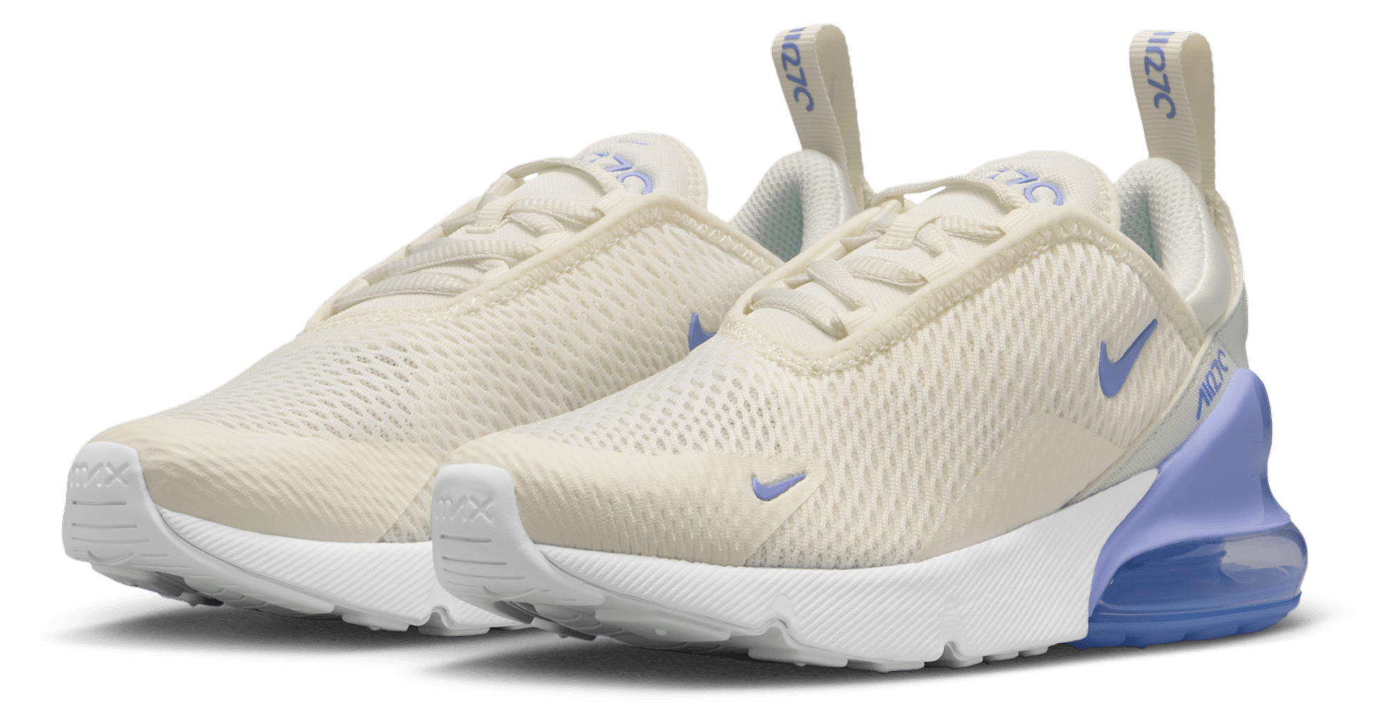 Nike Air Max 270 童款 - Sail/Lt Thistle/Sapphire - Image 6