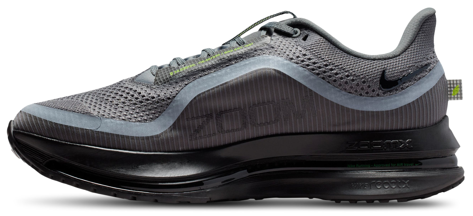 Nike Pegasus Premium - Smoke Grey/Black/Volt - Image 2