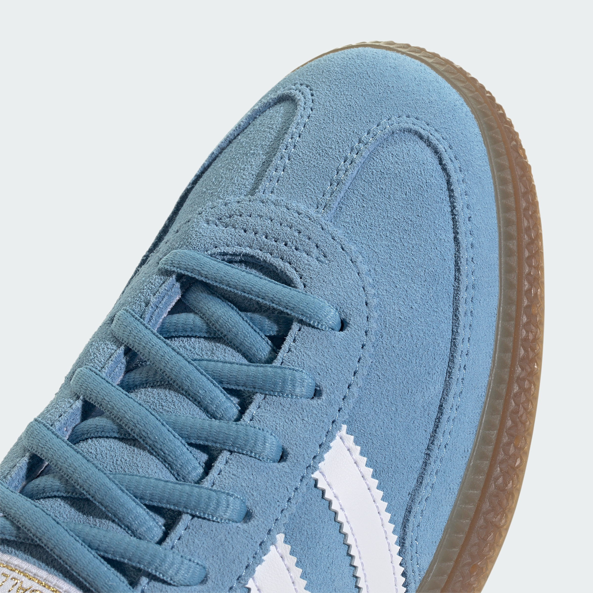 adidas Handball Spezial Shoes - Light Blue / Cloud White / Gum - View 8
