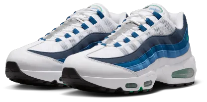 Nike Air Max 95 - Men's - Emerald Green/White/Lake Blue - Image 6