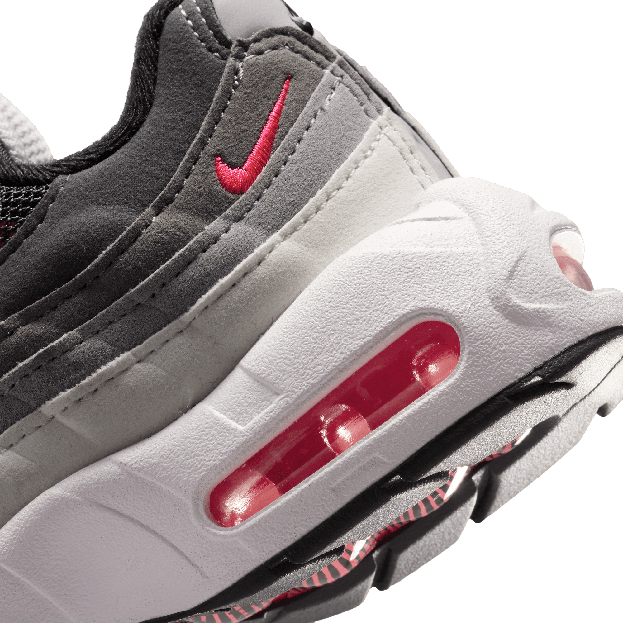 Nike Air Max 95 童款 - Anthracite/Solar Red - Image 8