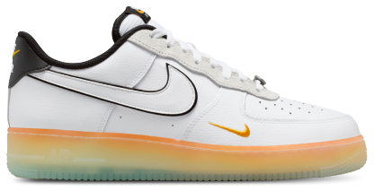 Nike Air Force 1 '07 - Men's - Black/White/Orange Peel - Image 1