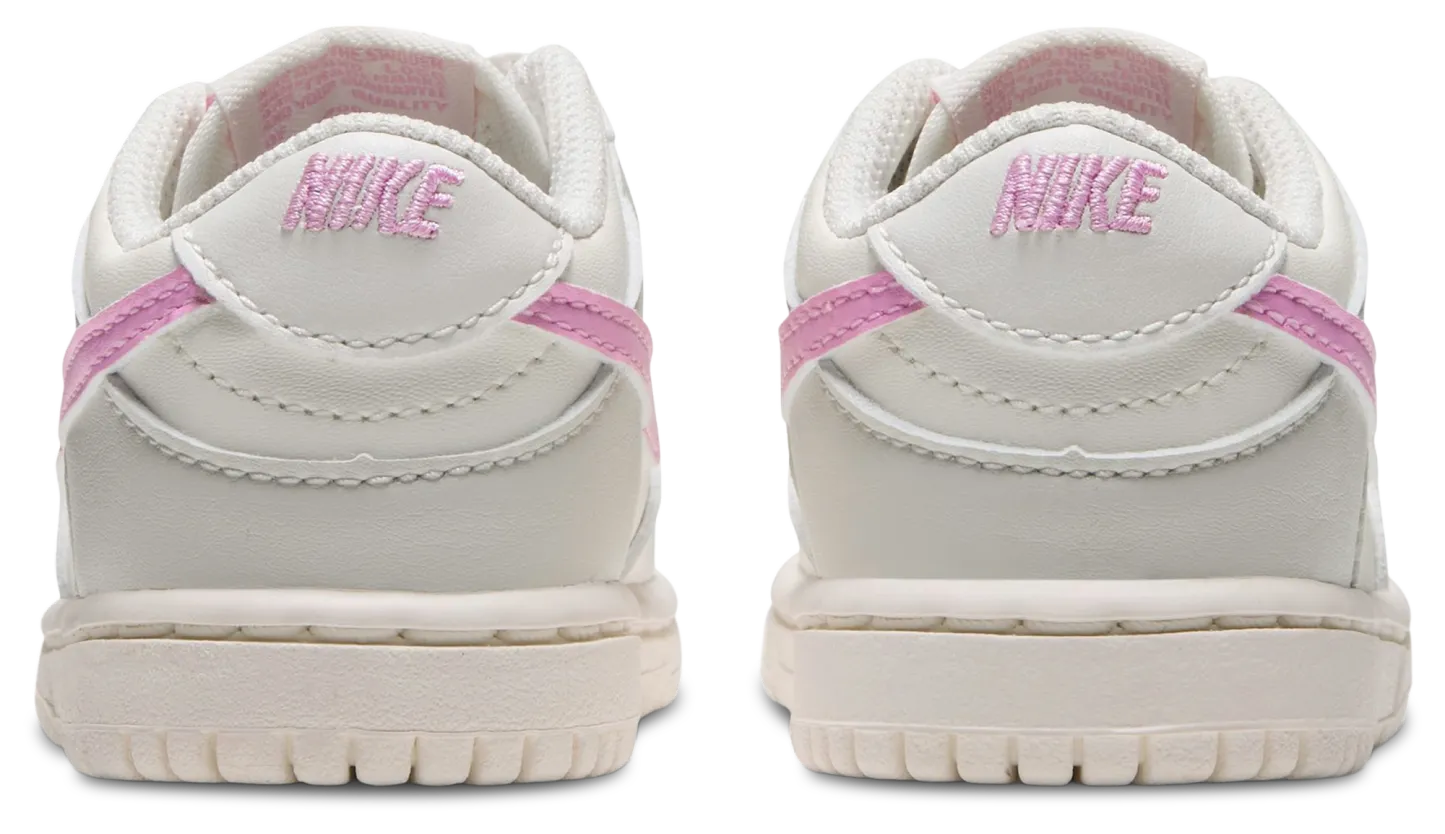 Nike Dunk Low N 童款 - Sail/Pink Rise/Phantom - Image 3