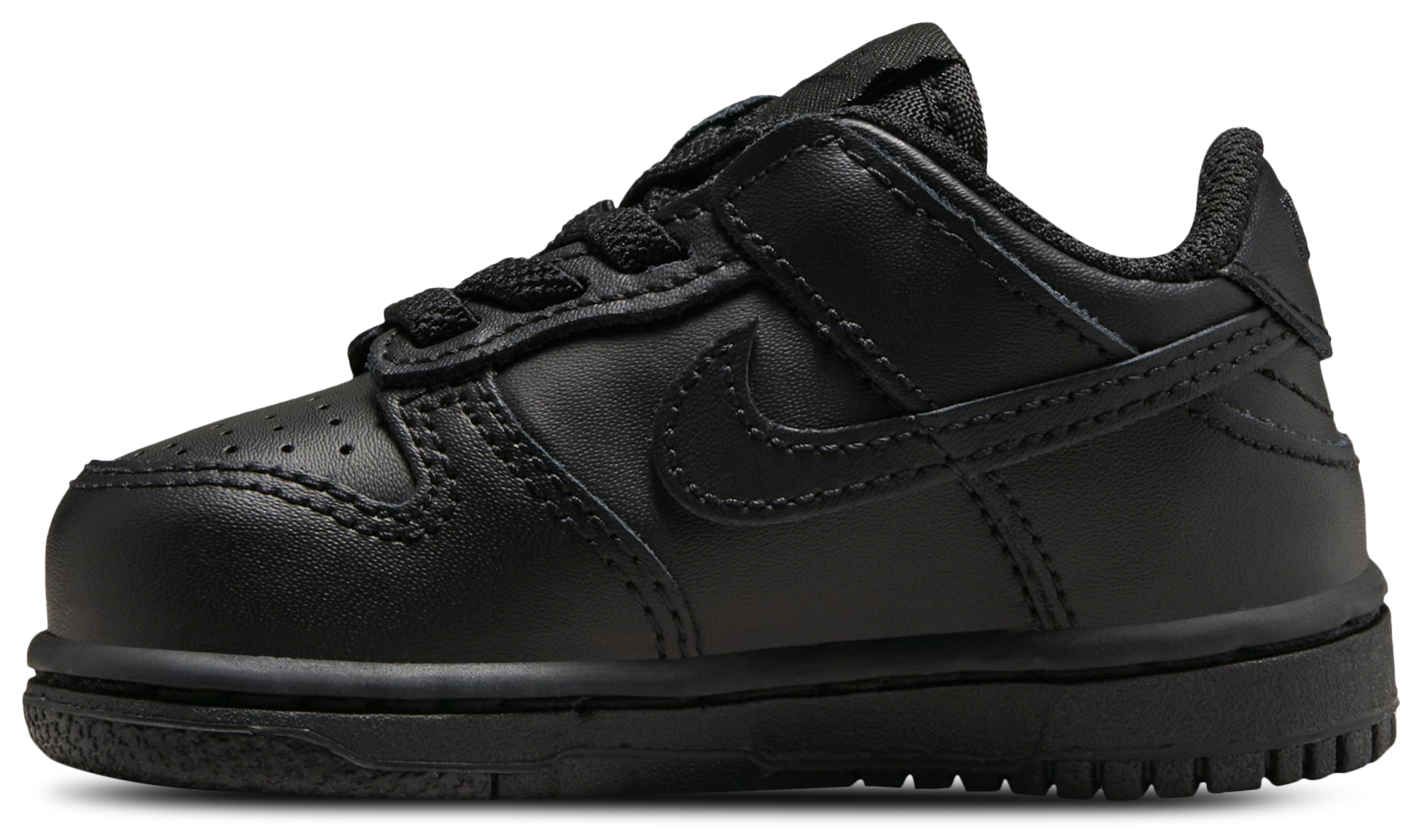 Nike Dunk Low 童款 - Black/Black - Image 2