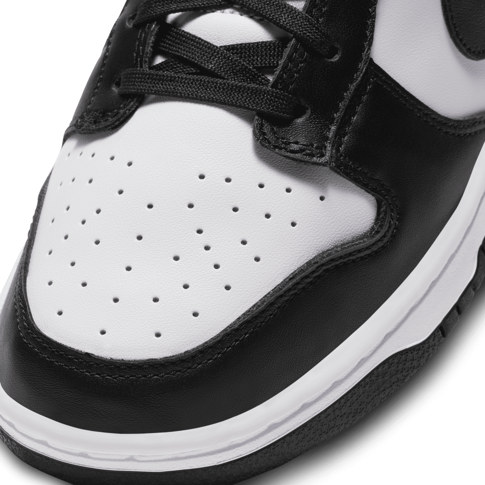 Nike Dunk Low Retro - White/White/Black - Image 7
