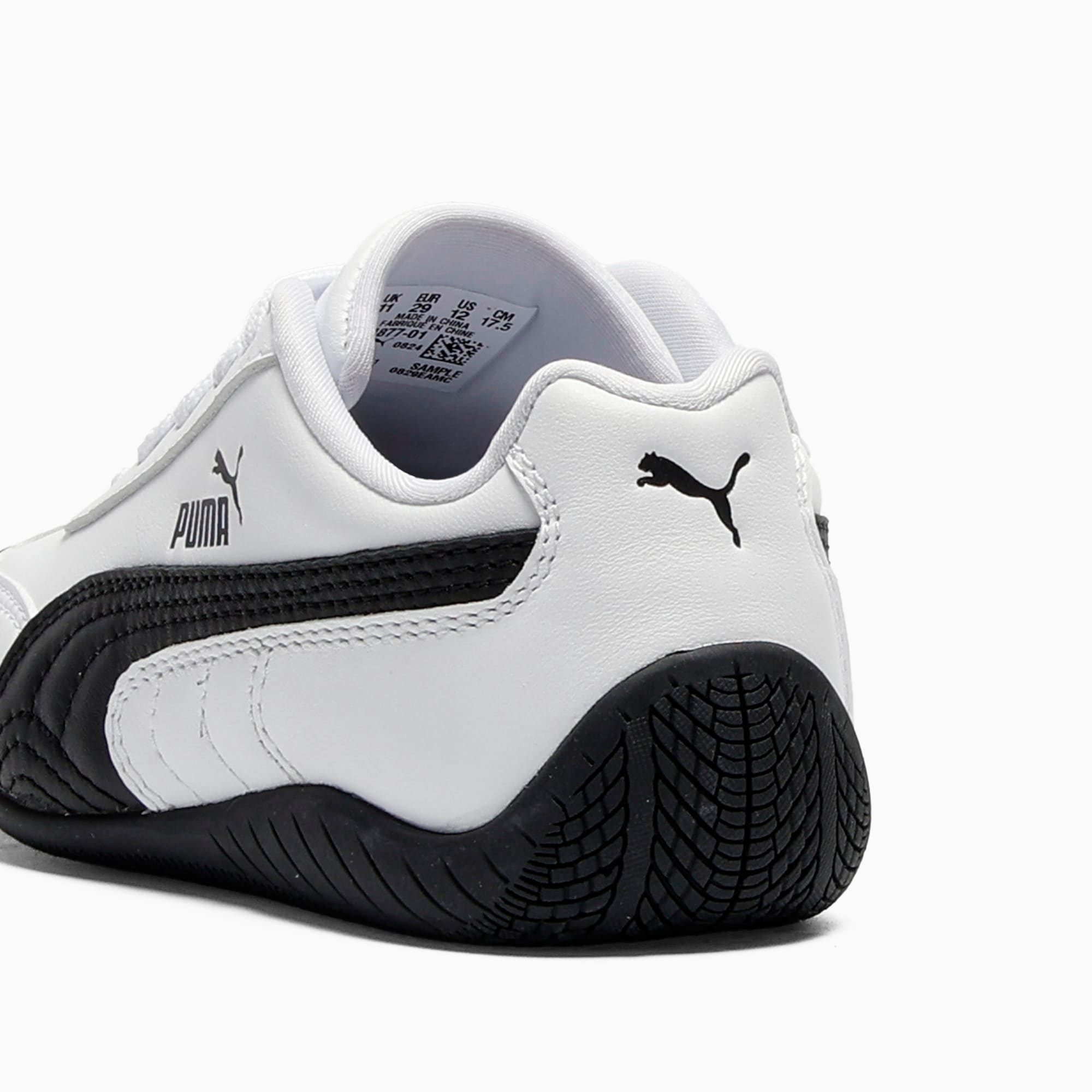 Speedcat Leather Little Kids' Sneakers - PUMA White-PUMA Black - 3