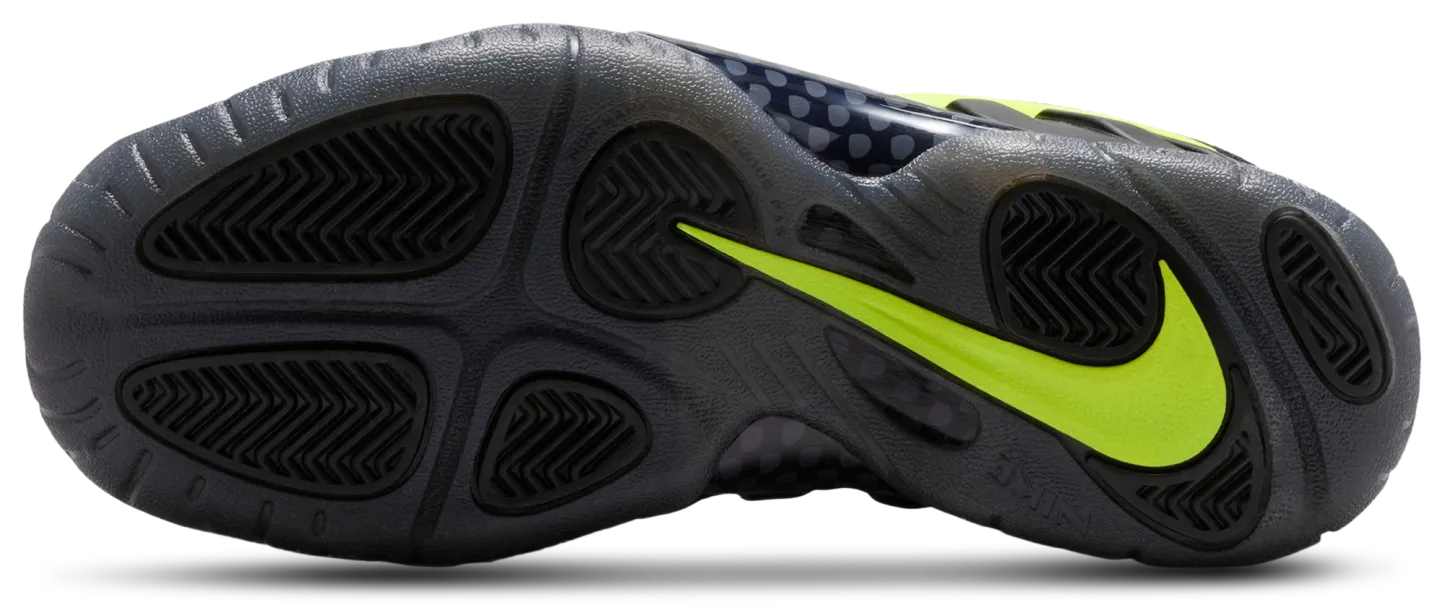 Nike Little Posite Pro 童款 - Black/Voltage Yellow - Image 5