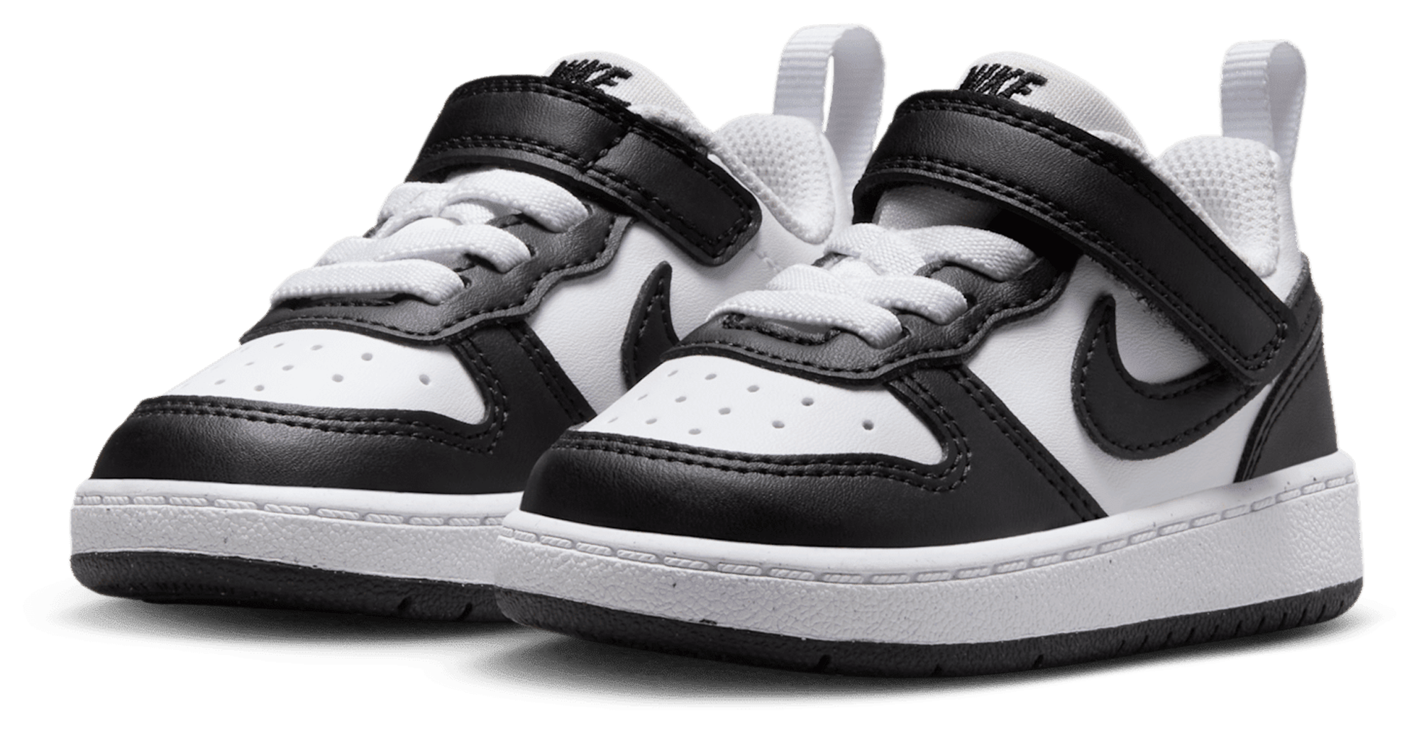 Nike Court Borough Low Recraft 童款 - White/Black - Image 6