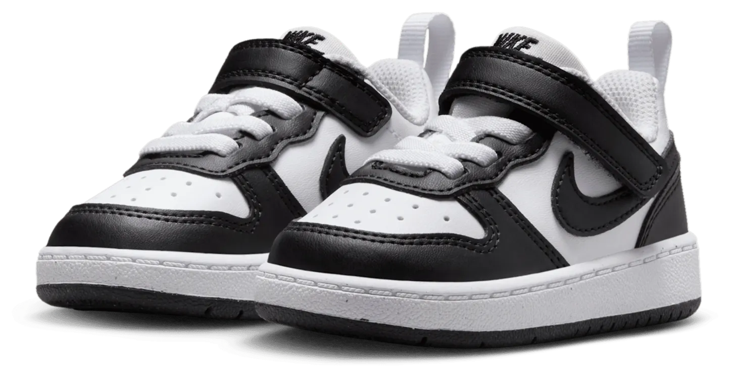 Nike Court Borough Low Recraft 童款 - White/Black - Image 6