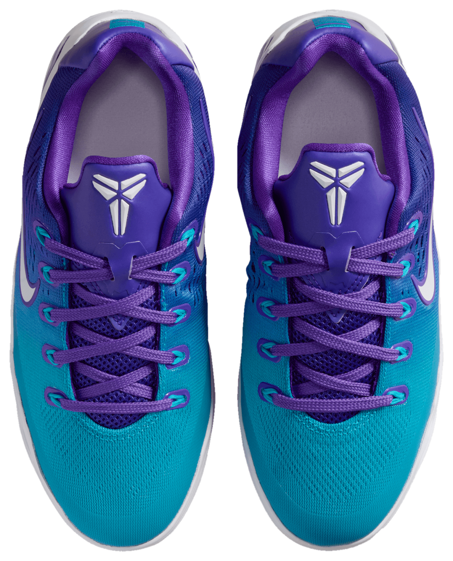 Nike Kobe IX Low EM 童款 - White/Blue Lagoon/Fierce Purple - Image 4