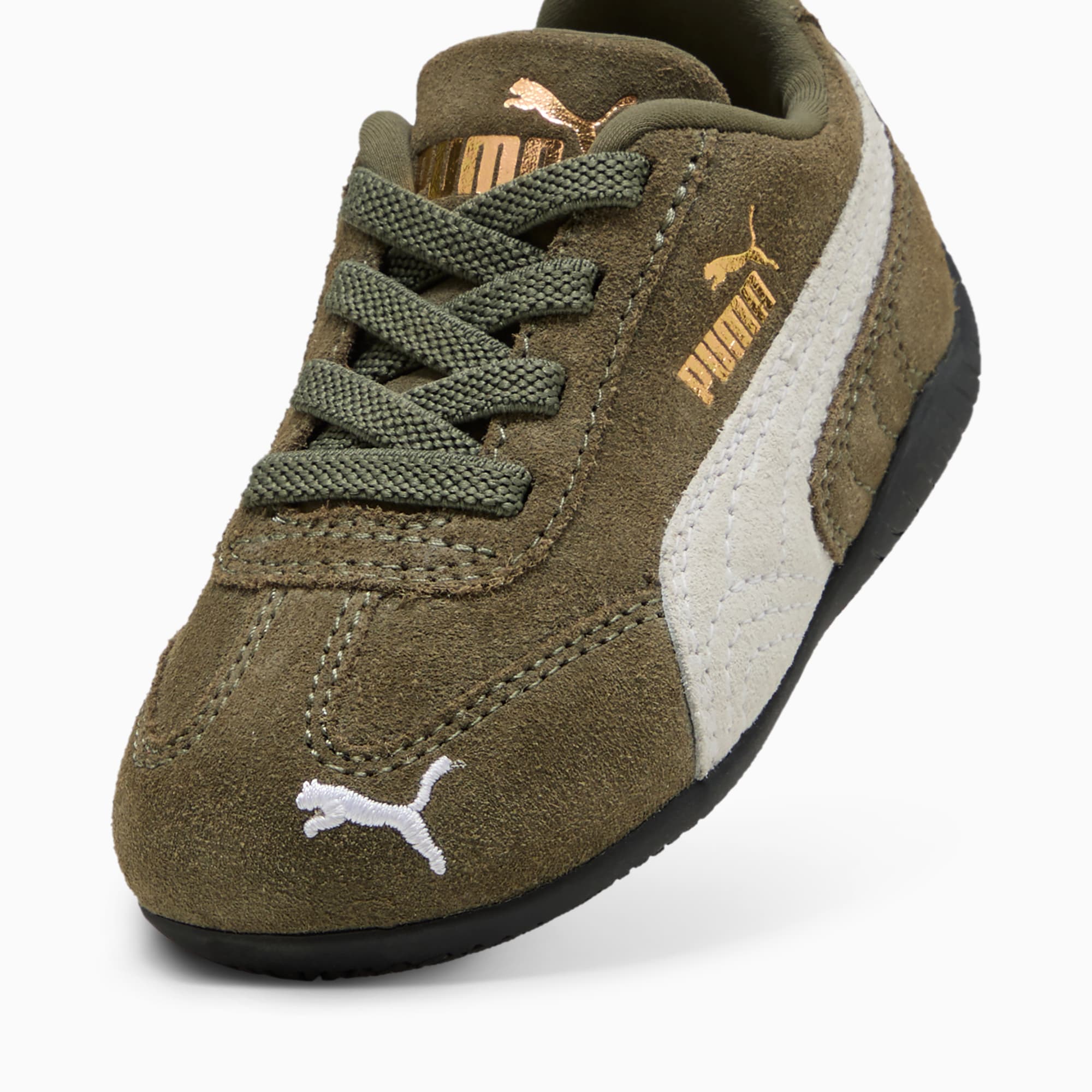 Speedcat OG Toddlers' Easy On Sneakers - Loden Green-PUMA White - 6