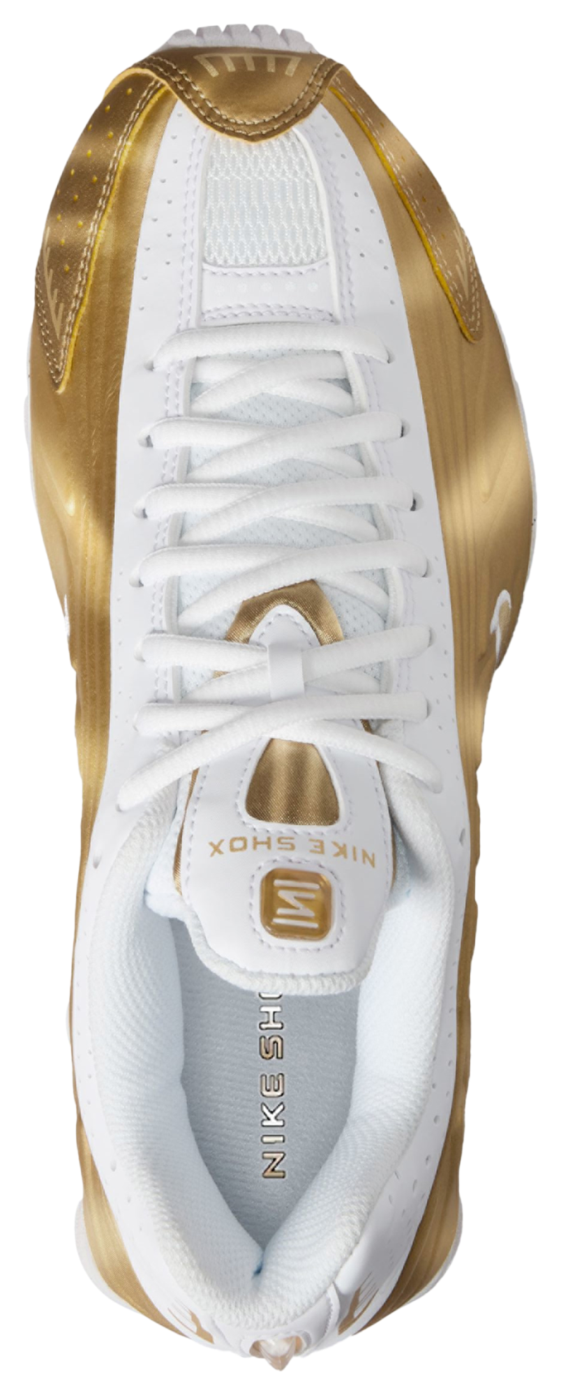 Nike Shox R4 童款 - White/Gold - Image 3