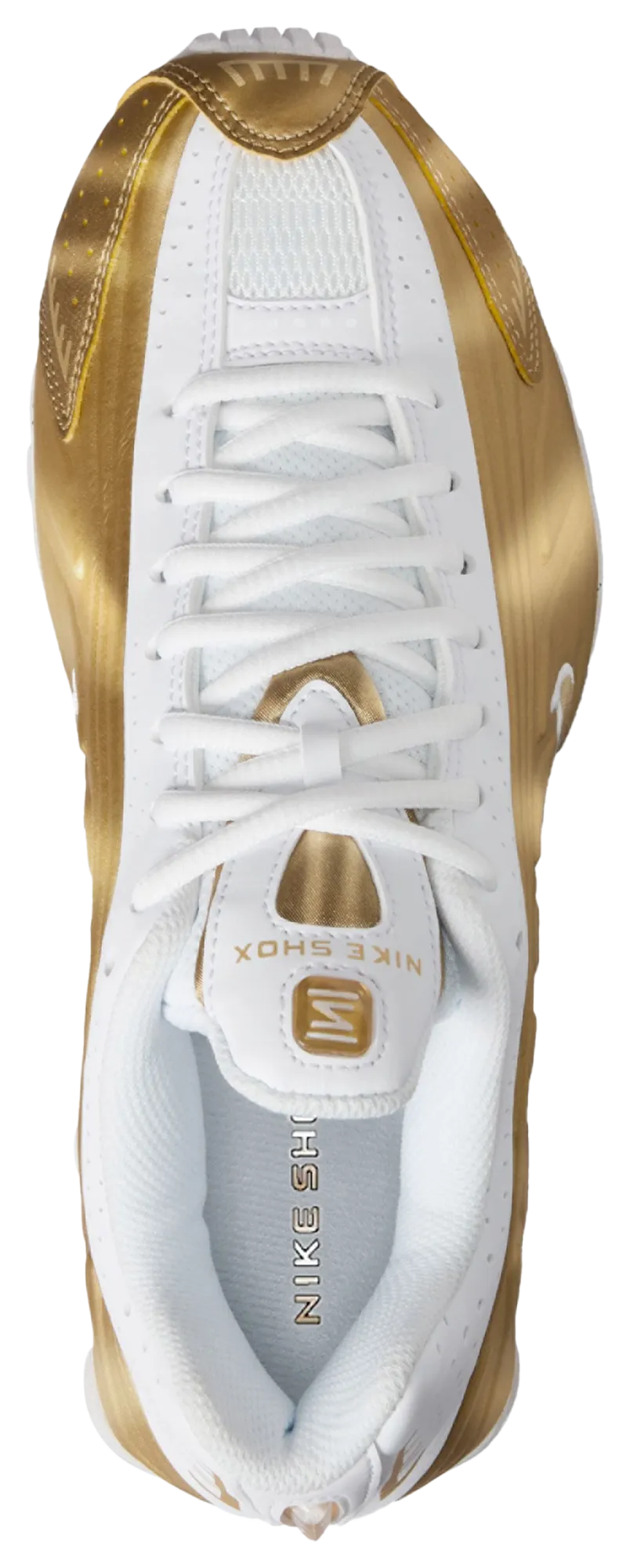 Nike Shox R4 童款 - White/Gold - Image 3