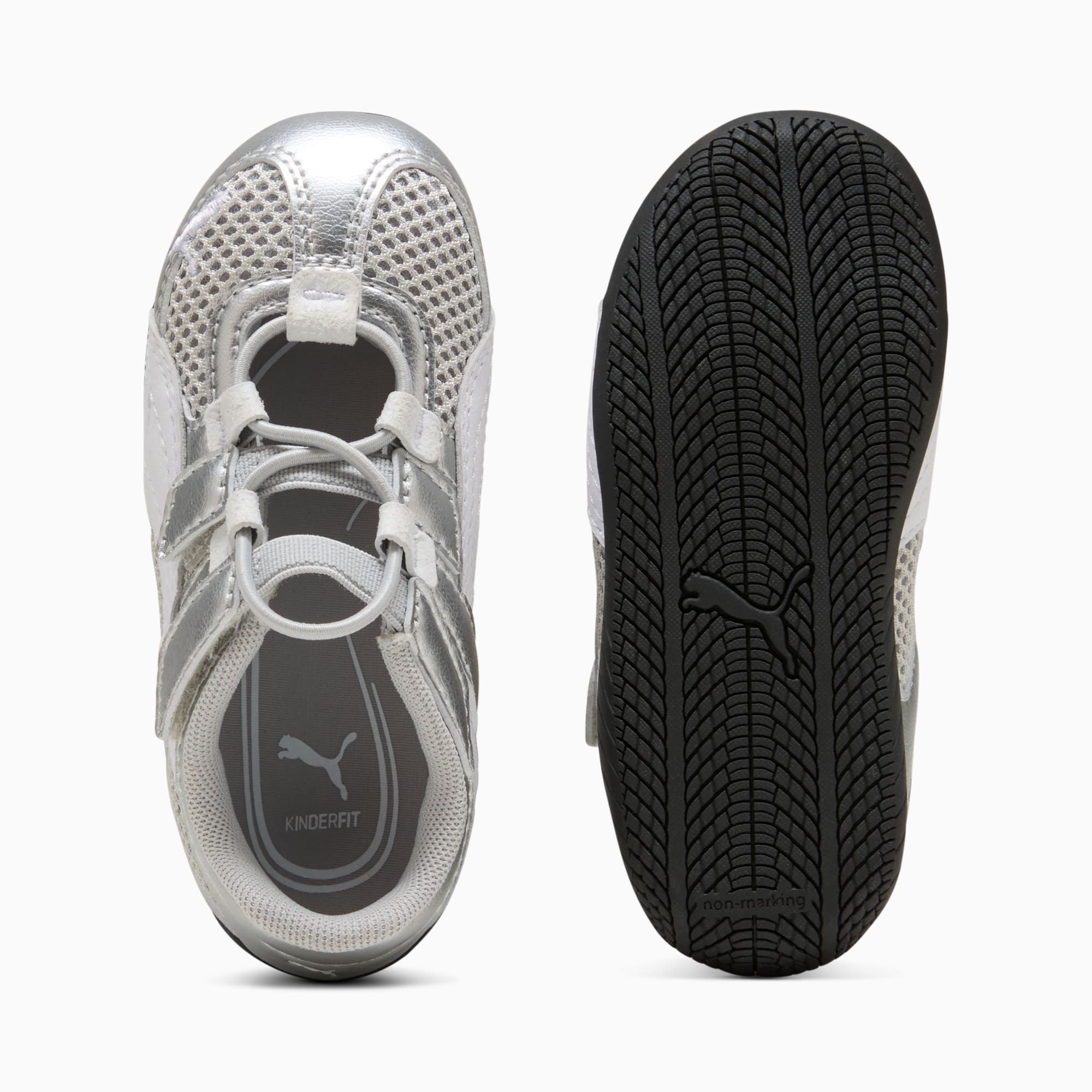 Speedcat Go Metallic Toddlers' Easy On Sneakers - PUMA Silver-PUMA White-PUMA Black - 4