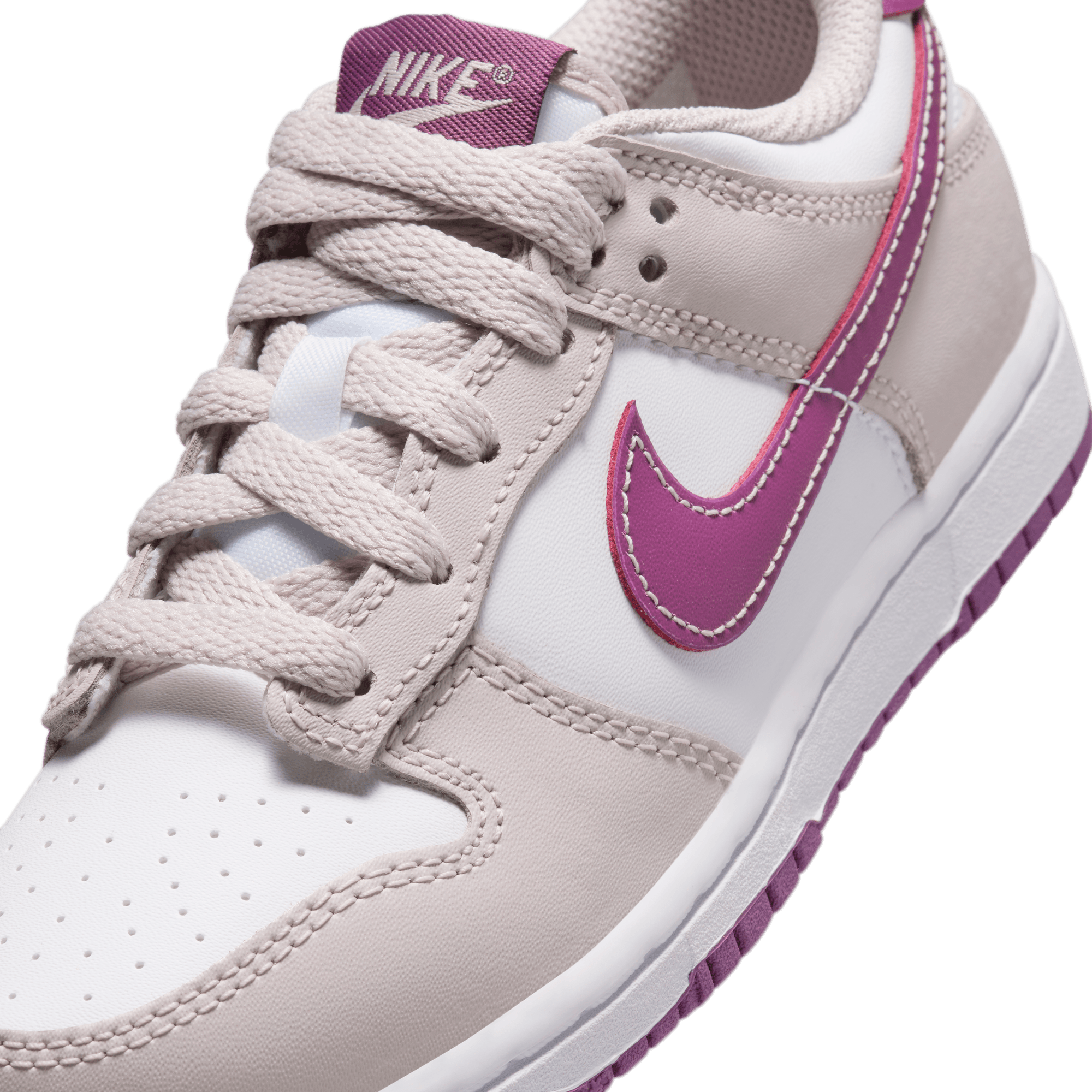 Nike Dunk Low 童款 - White/Violet - Image 7