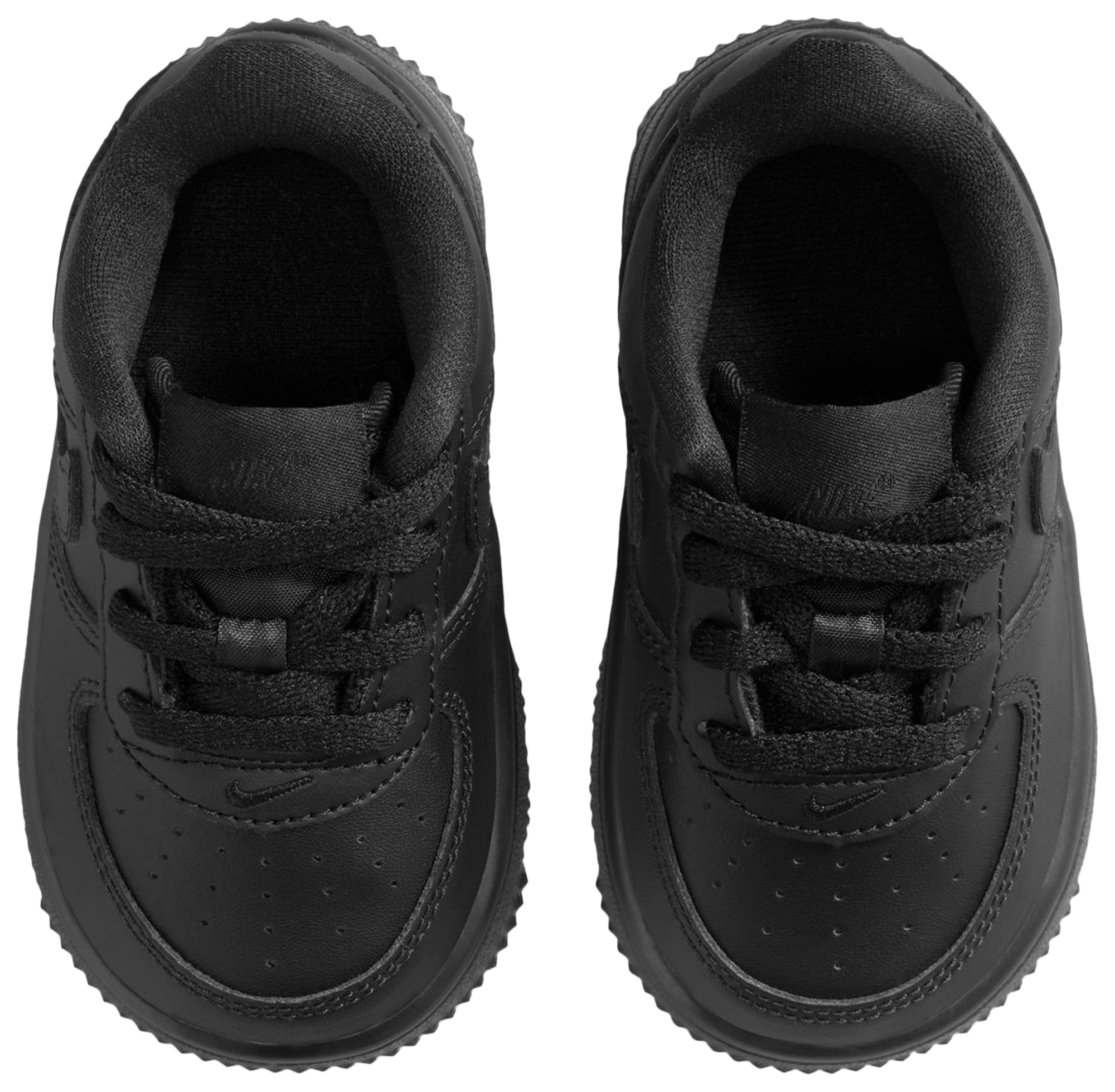 Nike Air Force 1 Low Lace 童款 - Black/Black - Image 4