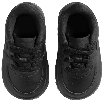 Nike Air Force 1 Low Lace 童款 - Black/Black - Image 4