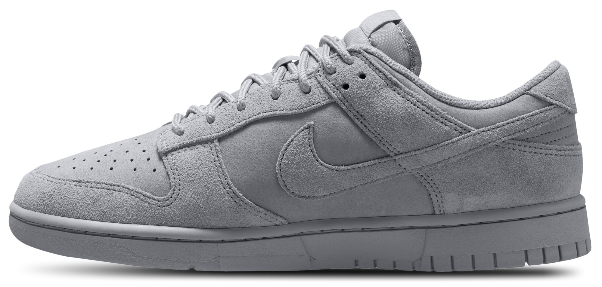 Nike Dunk Low Retro Se Nubuck - Wolf Grey/Wolf Grey - Image 2